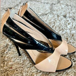 Guizeppe Zanotti patent leather sandal stilettos